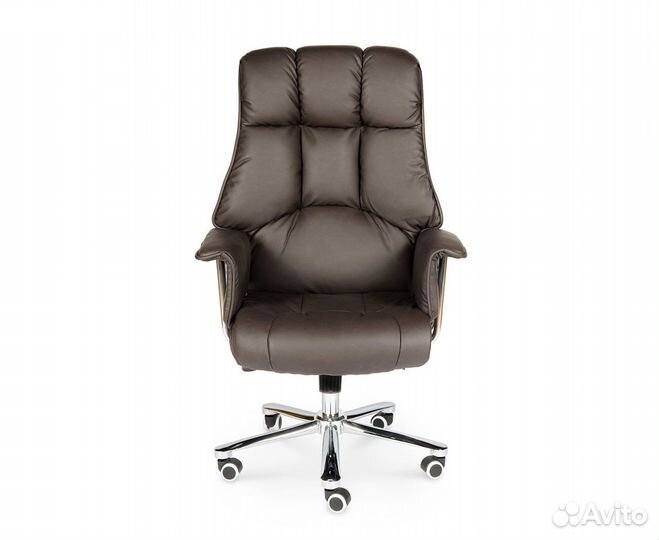 Кресло Президент (до 150 кг.) коричневая кожа