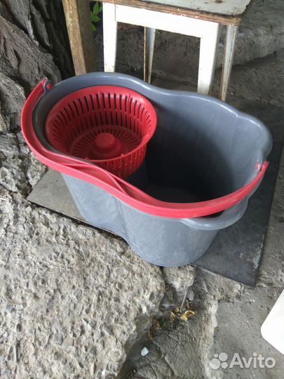 Ведро-Тележка для уборки на колесах cleaning B2B