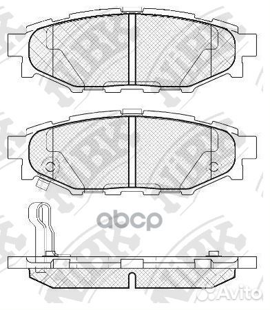 Колодки тормозные дисковые subaru forester 2.0