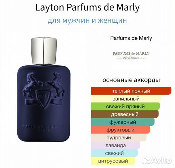 Parfums DE marly layton распив оригинал