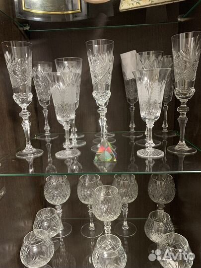 Хрустальные фужеры, бокалы