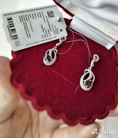 Серебряные серьги 925 пробы