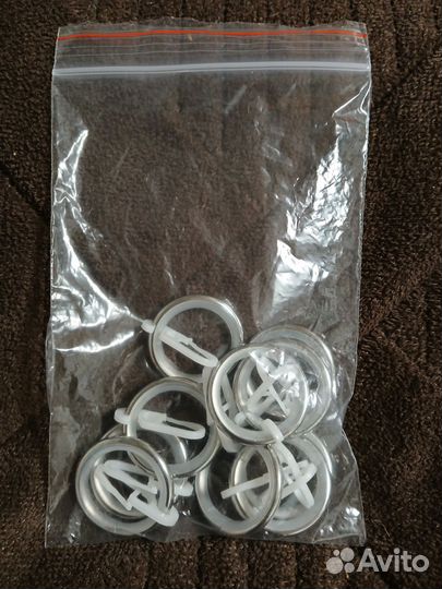 Карниз новый 16 мм диаметр трубы, 10 колец к нему