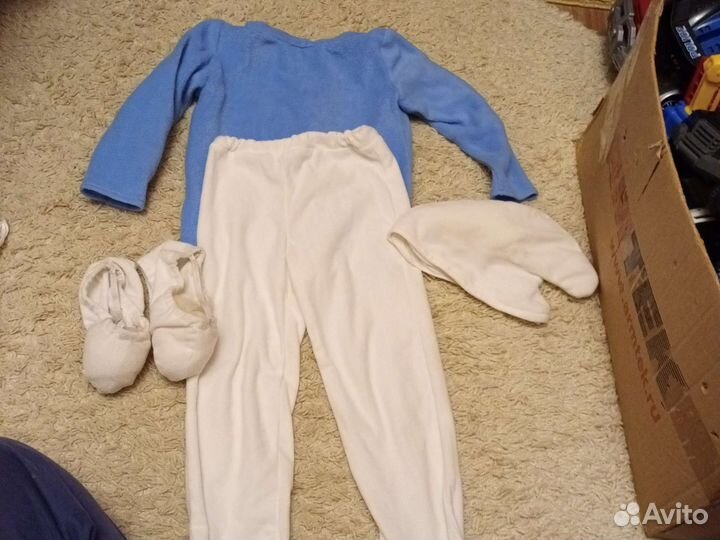 Новогодний костюм смурфика