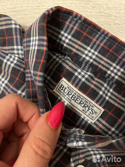 Рубашка на мальчика Burberrys оригинал 11 13 лет
