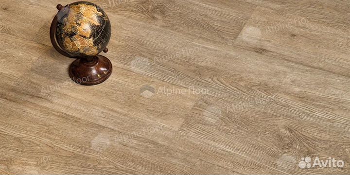 Пвх плитка, кварц виниловый ламинат Alpine Floor U