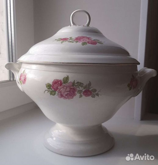 Супница, 1920-е годы, антиквариат, з-д Буды СССР