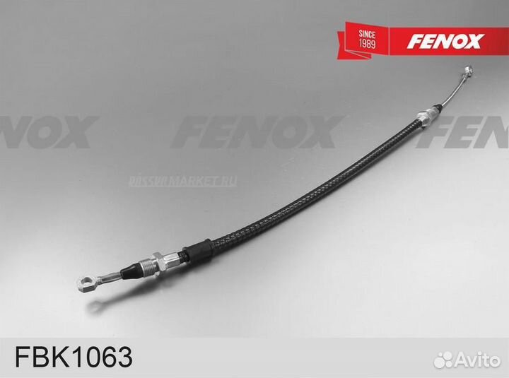 Fenox FBK1063 Трос стояночного тормоза, L661 мм