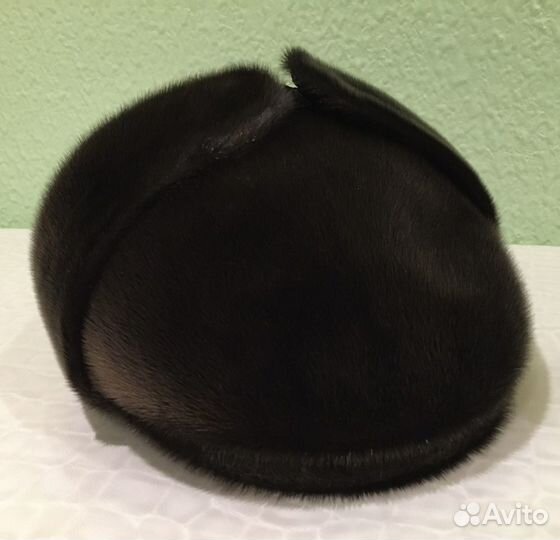 Меховая мужская шапка/кепка из нерки