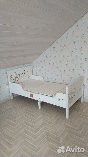 Детская кровать IKEA раздвижная сундвик