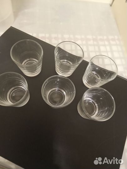 Стопки, рюмки, цена за 6шт