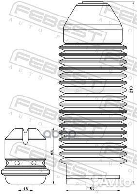 Комплект пылезащитный передний skoda octavia 1U