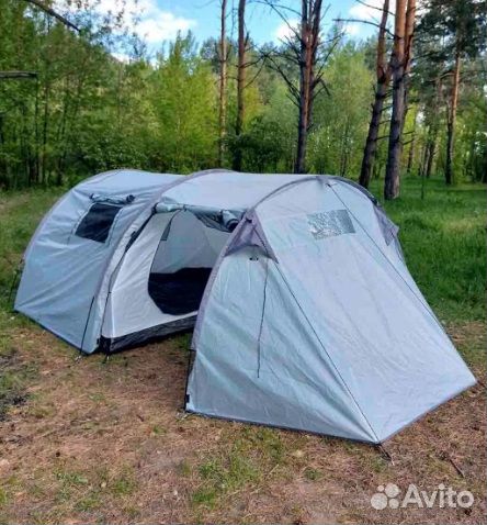 Палатка с тамбуром 470х255х160см (4места)