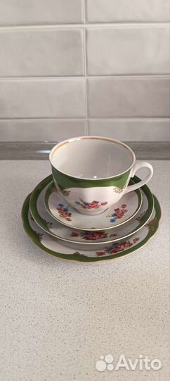 Тарелочки чайный сервиз Дулево