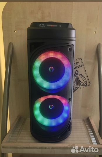 Портативная колонка bluetooth с караоке. ZQS-6212