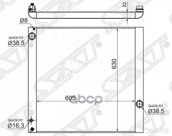 Радиатор Land Rover Range Rover 02-12 LR0003-02