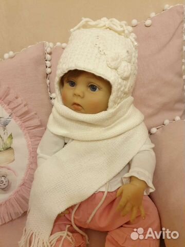 Комплект шапка и шарф для девочки