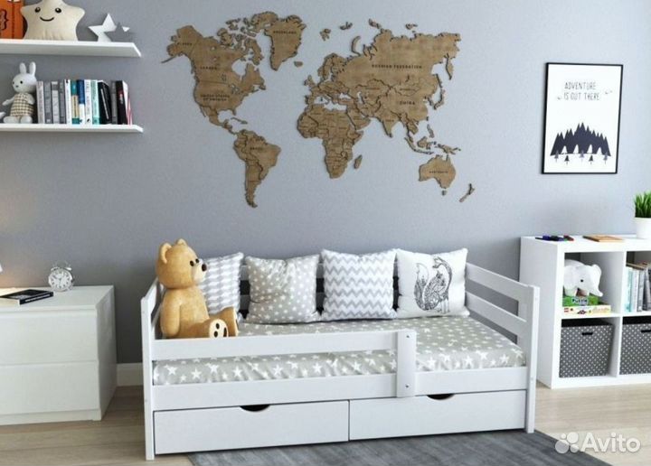 Кровать детская из массива Бука