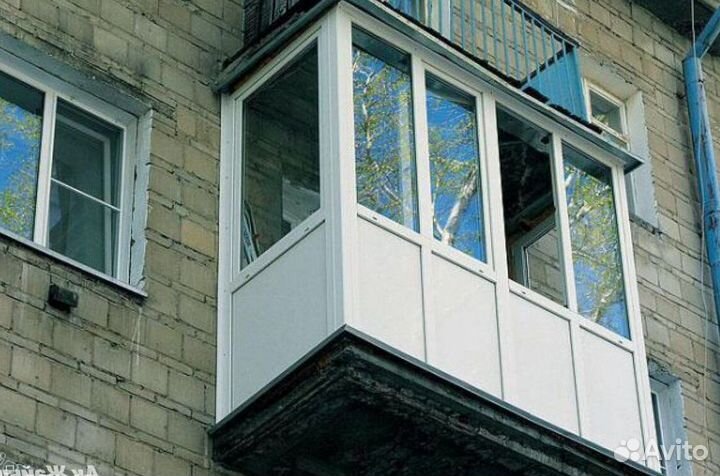 Остекление балконов и лоджий под ключ G2119