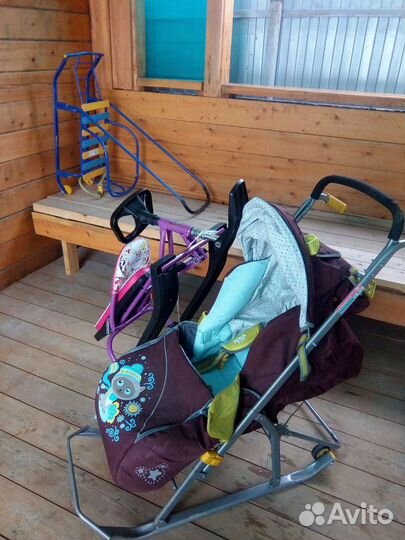 Коляска санки