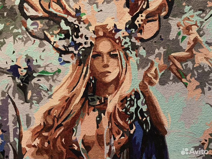 Картины по номерам раскрашенная