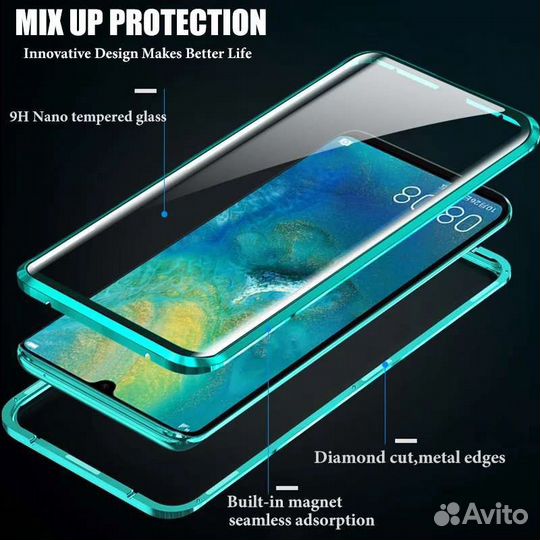 Двухстороннее защитное стекло Honor View 20