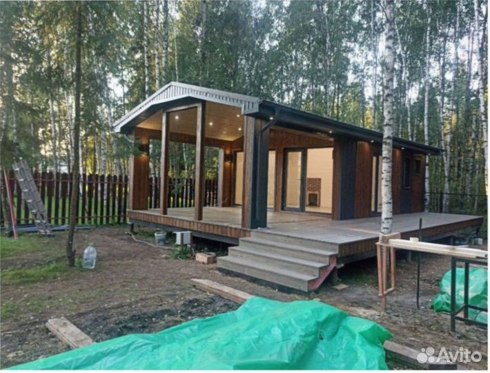 Каркасный теплый дом с доставкой 60 м кв, арт. до-2041