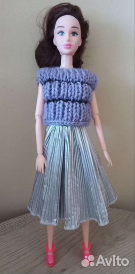 Вязаная одежда для кукол барби