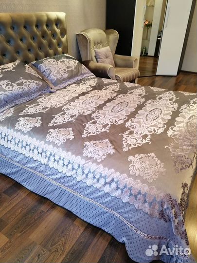Покрывало и 2 наволочки размер евро