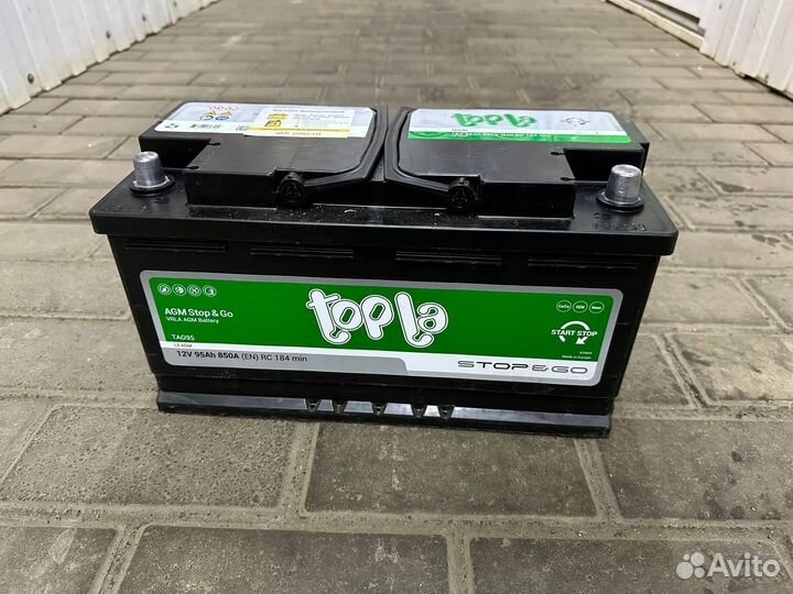 Аккумулятор Topla AGM 95Ah 850A (Европа) бу