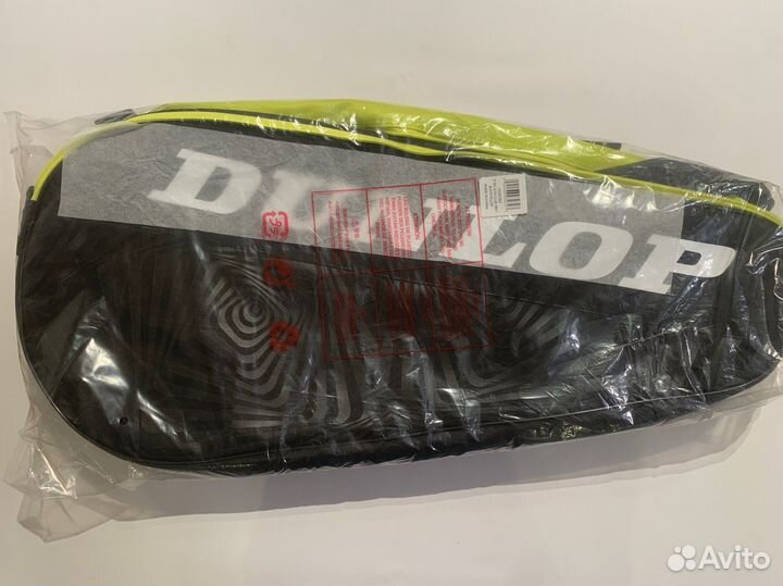 Теннисная сумка Dunlop SX Club 6 55L Black/Yellow