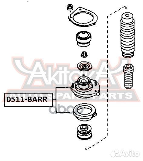 Опора амортизатора 0511barr asva