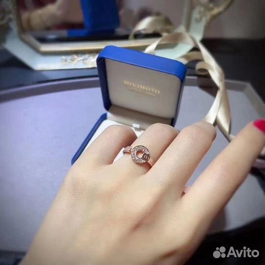 Булгари кольцо, золото, бриллианты 0.28ct