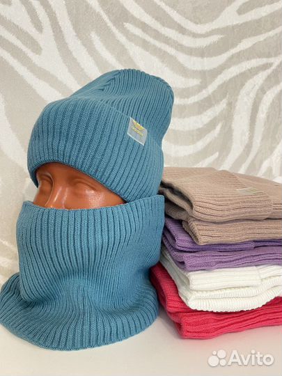 Шапка+снуд