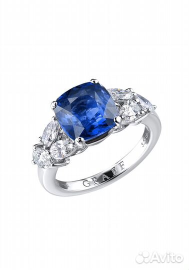 Кольцо graff Sapphire Shi Lanka 3.56 cts Ring GR25