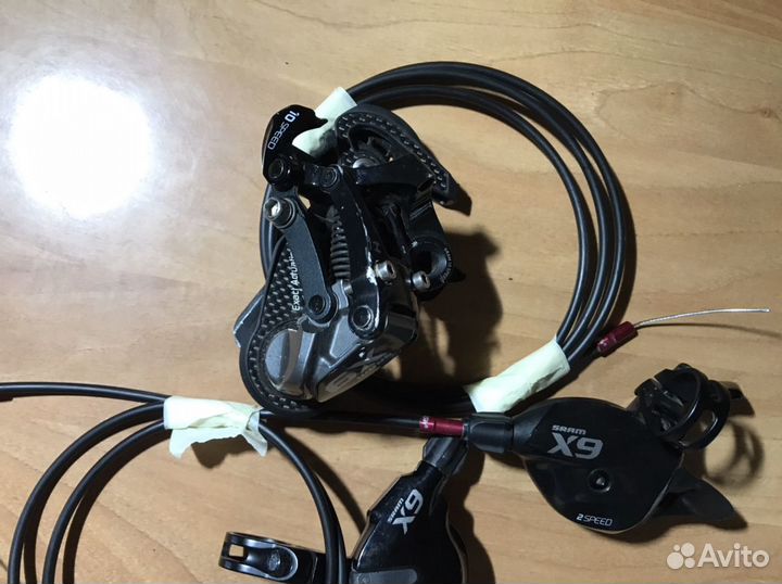 Манетка Shimano XTR SL-M980 ; sram X9