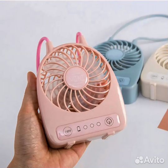 Портативный мини-вентилятор на шею / Оптом