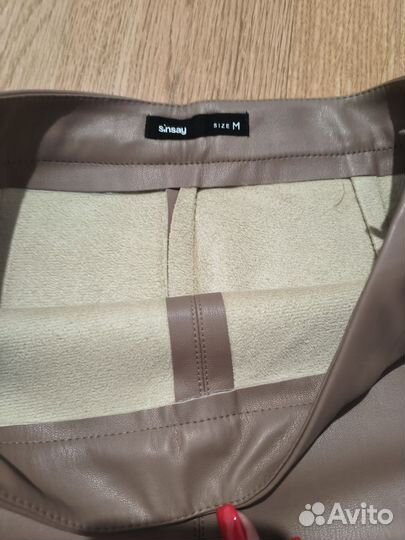 Юбка экокожа