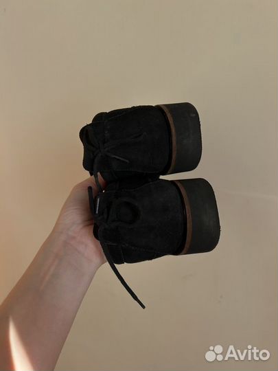 Замшевые зимние женские ботинки Razumno Разумно