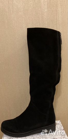 Сапоги зимние натур. замша и мех (Словения) р.38