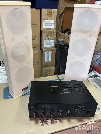 Усилитель трансляционный Inter-M PA-920 с колонкам