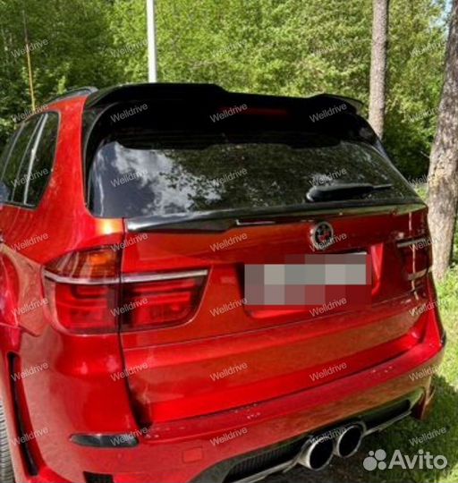 Спойлер BMW X5 E70 черный глянец