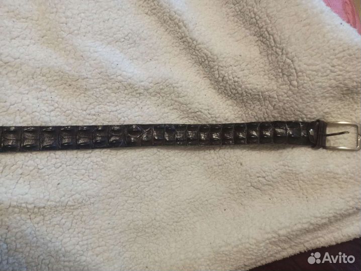 Ремень из кожи крокодила