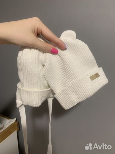 Шапка детская 2 шт (42-46)