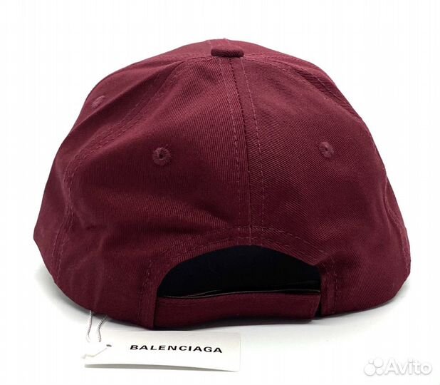 Бейсболка Баленсиага цвет бордовый