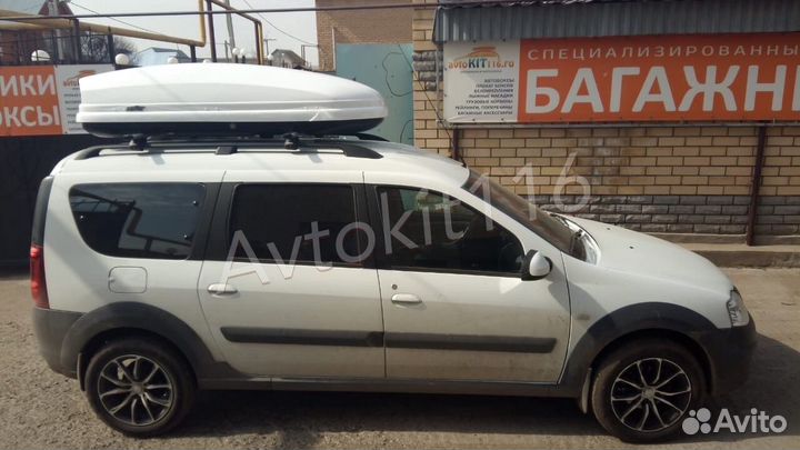 Автобокс Коффер Белый Глянец на Лада Ларгус
