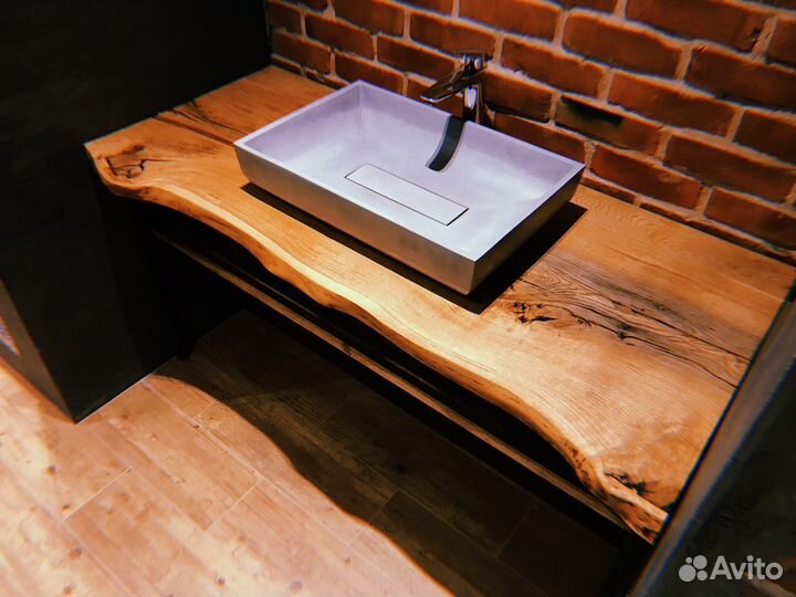 Деревянные столешницы для раковин и ванных комнат