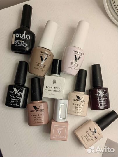 Уф лампа для ногтей + гель лаки