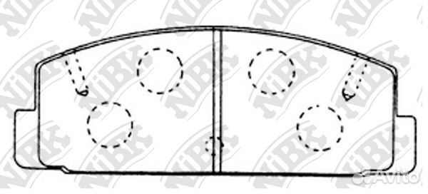 Колод. торм. диск. NiBK PN5203 PN5203 NiBK