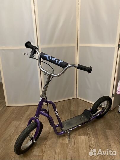 Самокат детский бу с большими колесами